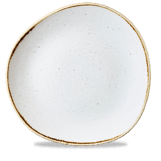 Talerz płytki o organicznym kształcie Stonecast Barley White 286 mm