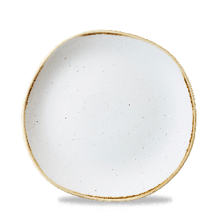 Talerz płytki o organicznym kształcie Stonecast Barley White 210 mm