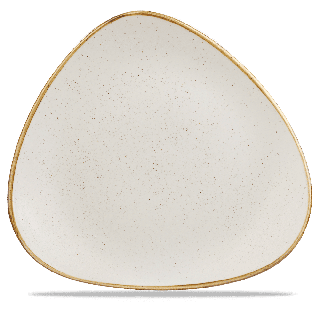 Talerz trójkątny Stonecast Barley White 311 mm