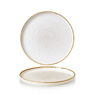 Talerz płytki z rantem Stonecast Barley White 210 mm