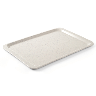 Taca poliestrowa do restauracji samoobsługowych, AmerBox, GN 1/1, granitowy, 530x325mm, Prostokątny