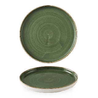 Talerz płytki z rantem Stonecast Sorrel Green, 260mm