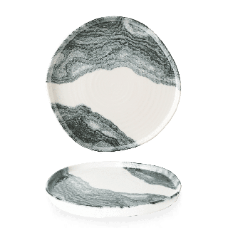 Talerz organiczny z rantem Tide Black, 250mm