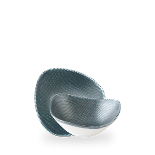 Miska trójkątna Astro Metallic Blue, 190mm