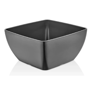 Miska kwadratowa Metro z melaminy, grafitowa, 250x250x(h)120mm