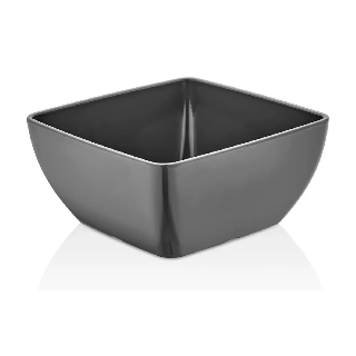 Miska kwadratowa Metro z melaminy, grafitowa, 125x125x(h)65mm