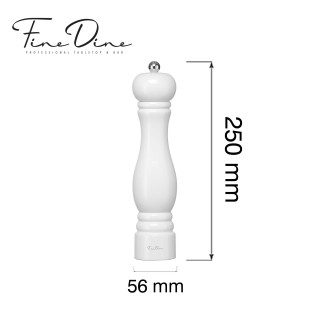 Młynek do soli z ceramicznym mechanizmem Monolith, biały, 250mm