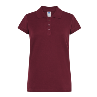 Koszulka Polo Burgundowa - Damska